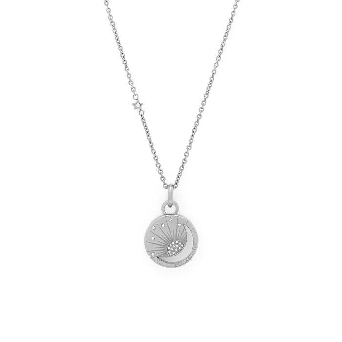 Olivia Burton Necklaces Women Celestial Sun Silver Tone Pendant Necklace