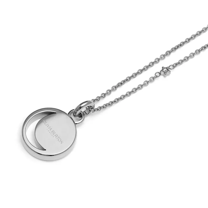 Olivia Burton Necklaces Women Celestial Sun Silver Tone Pendant Necklace