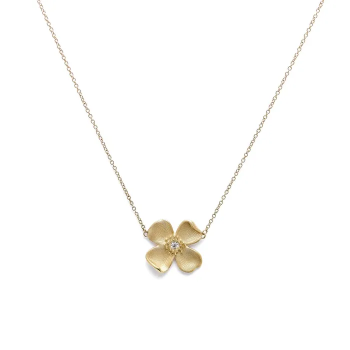 Olivia Burton Necklaces Women Dogwood Flower Gold Pendant Necklace