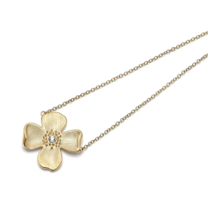 Olivia Burton Necklaces Women Dogwood Flower Gold Pendant Necklace
