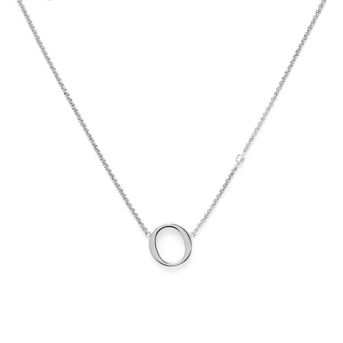 Olivia Burton Necklaces Women O Silver Pendant Necklace