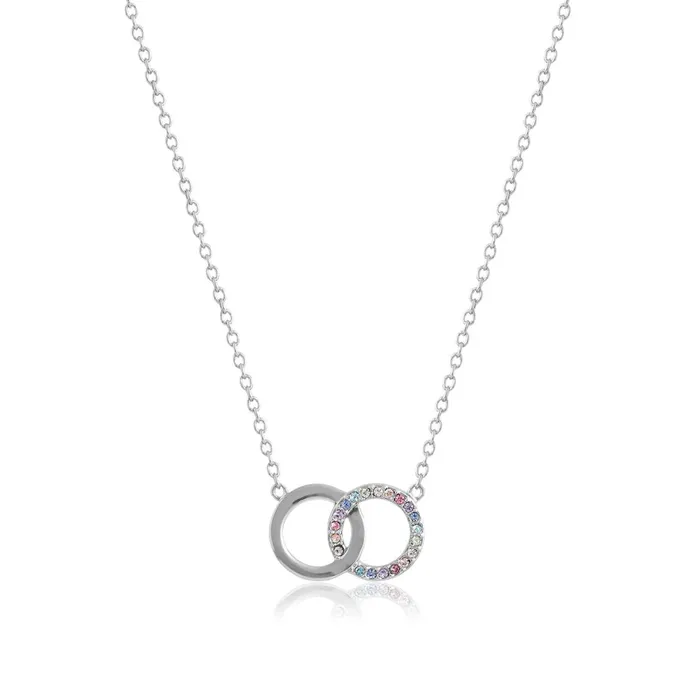 Olivia Burton Necklaces Women Silver Choker and Interlink Necklace Gift Set