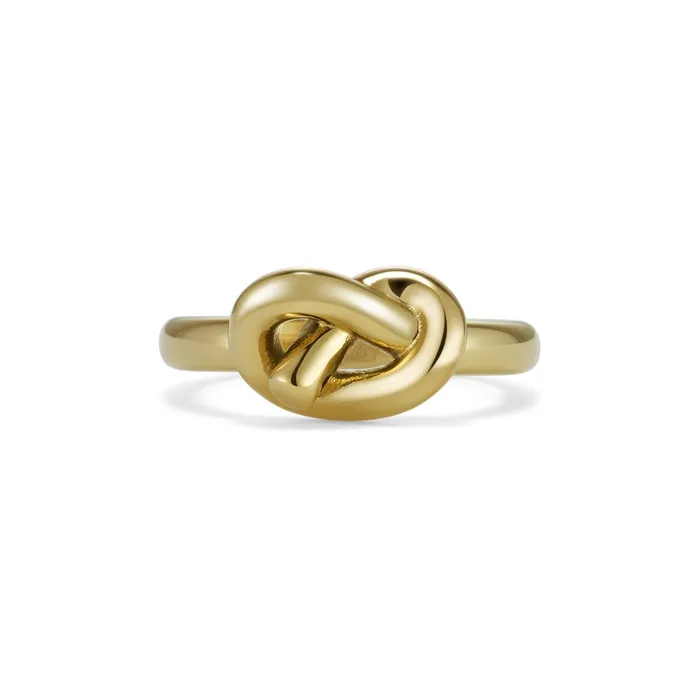 Olivia Burton Rings Women Lovers Knot Gold Plated Ring M