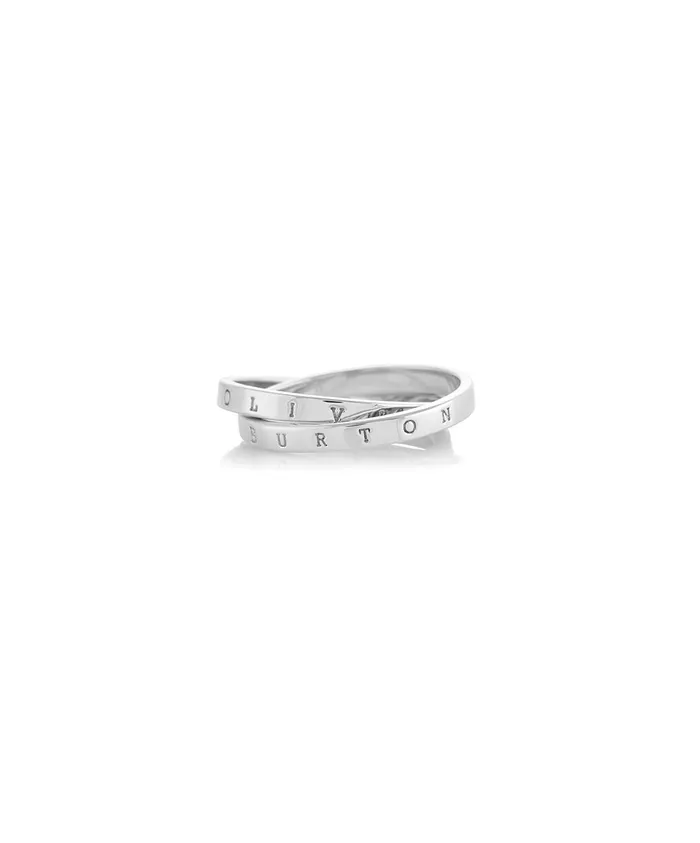 Olivia Burton Rings Women Silver Interlink Ring M
