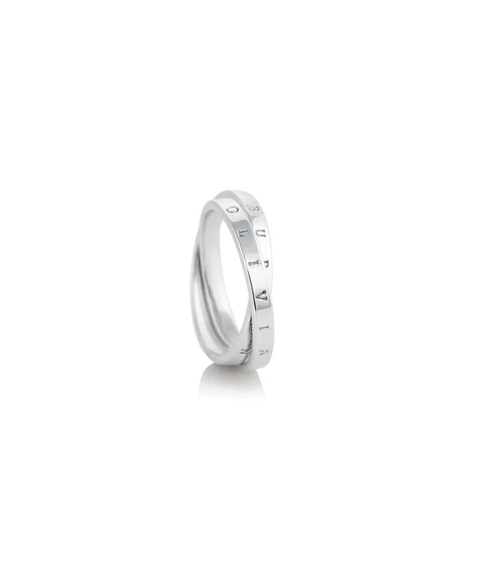 Olivia Burton Rings Women Silver Interlink Ring M Olivia Burton Rings Women Silver Interlink Ring M