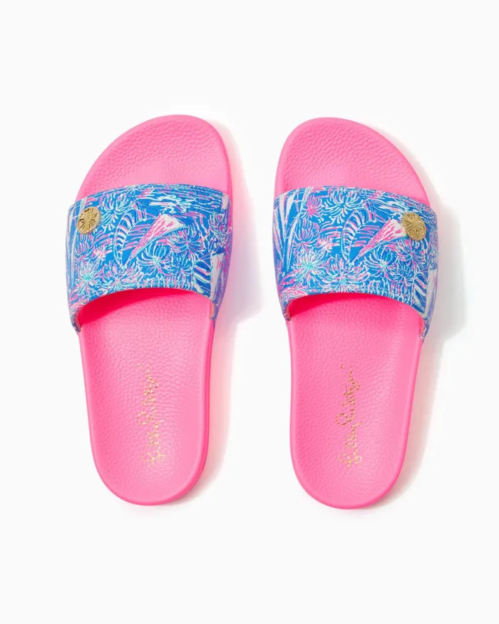 One Size Fits All Gifts Home and GiftsWomen Lilly Pulitzer Cabana Slide Boca Blue Its A Sailabration Shoe One Size Fits All Gifts Home and GiftsWomen Lilly Pulitzer Cabana Slide Boca Blue Its A Sailabration Shoe