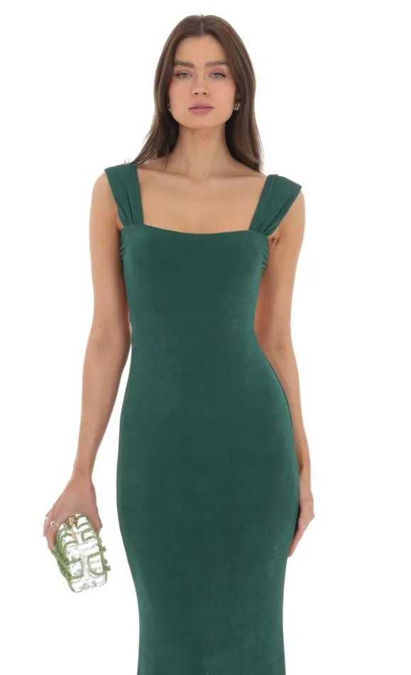 Open Back Maxi Dress Green Women LUCY IN THE SKY Maxi Dresses Open Back Maxi Dress Green Women LUCY IN THE SKY Maxi Dresses