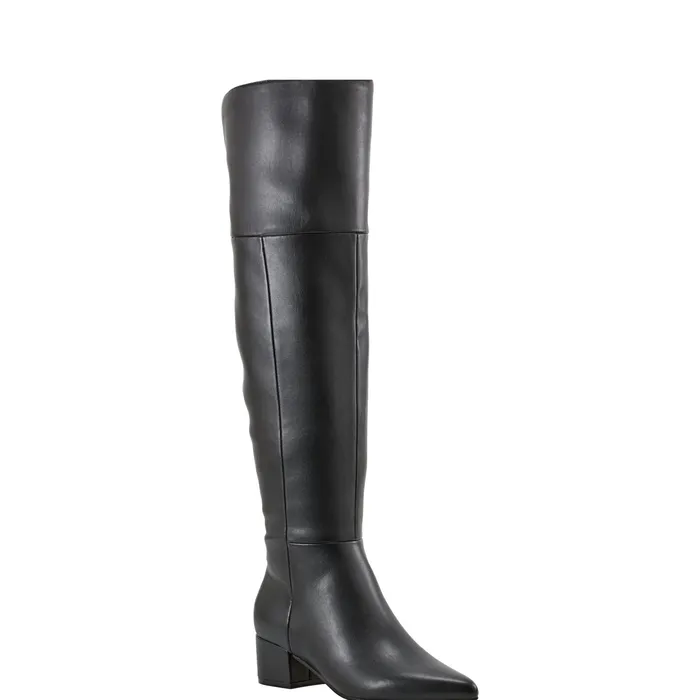 OTK Boots Lottie Over The Knee Boot Smooth Black 8211 Marc Fisher Women