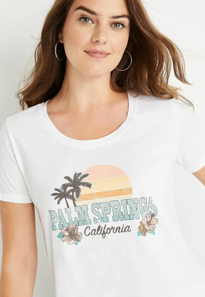 Palm Springs Graphic Tee Women Maurices Tops