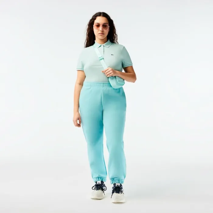 Pants and Leggings Women Lacoste Womens Blended Cotton Sweatpants Turquoise Bvg