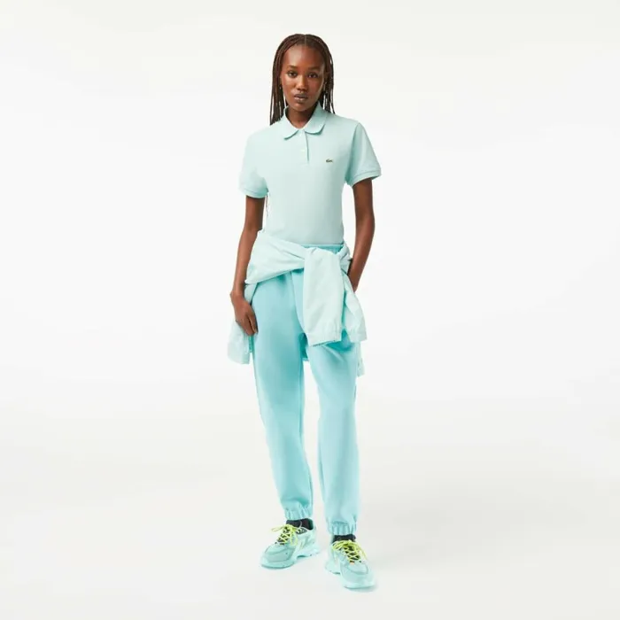 Pants and Leggings Women Lacoste Womens Blended Cotton Sweatpants Turquoise Bvg
