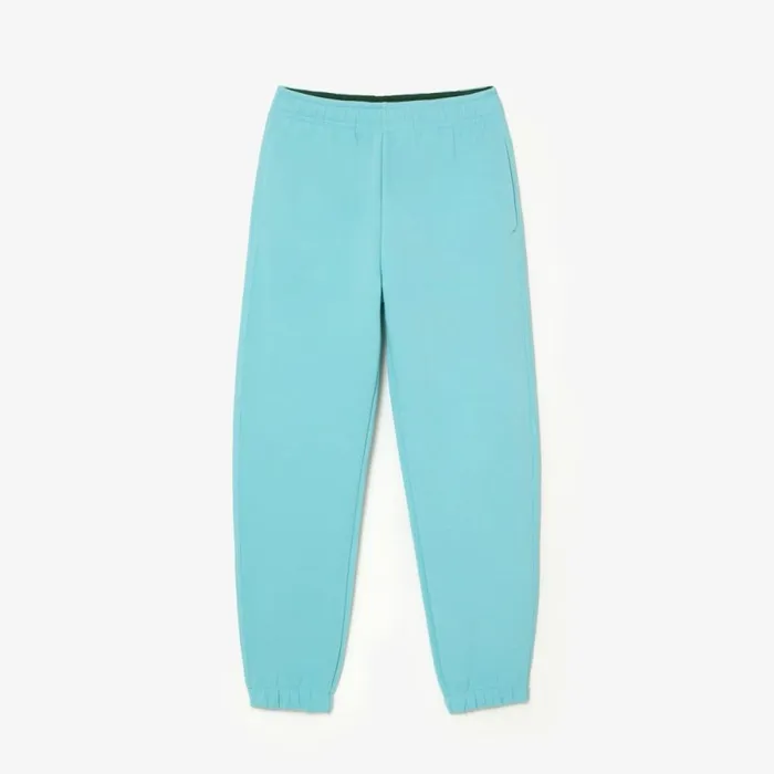 Pants and Leggings Women Lacoste Womens Blended Cotton Sweatpants Turquoise Bvg