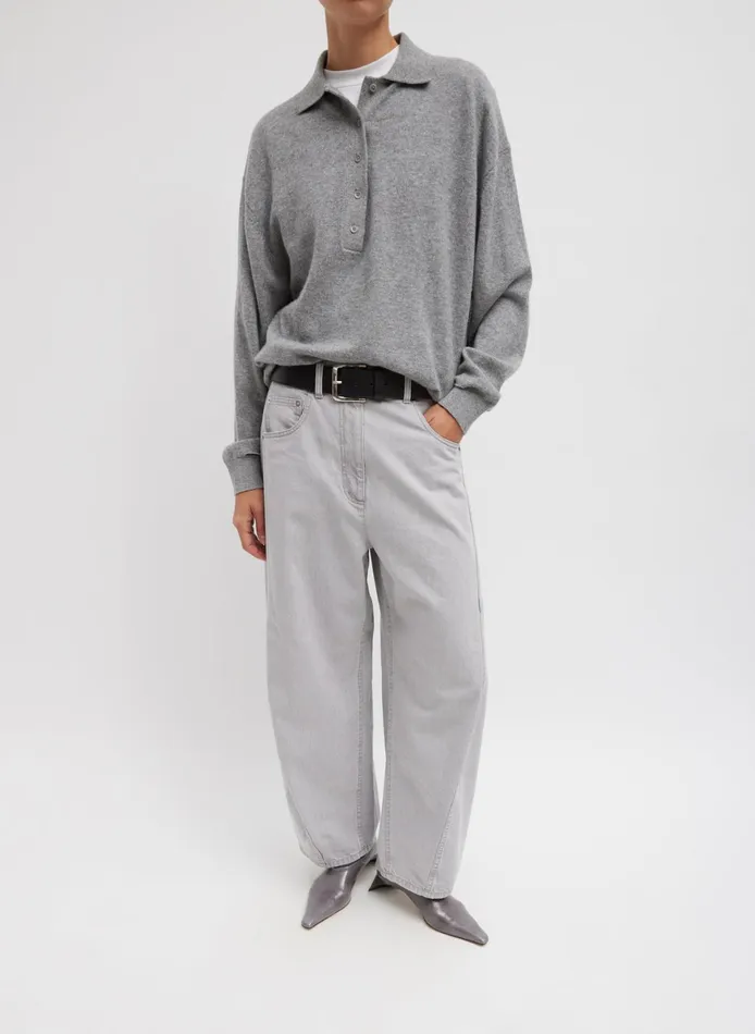 Pants and Shorts Women Tibi Grey Denim Sid Jean
