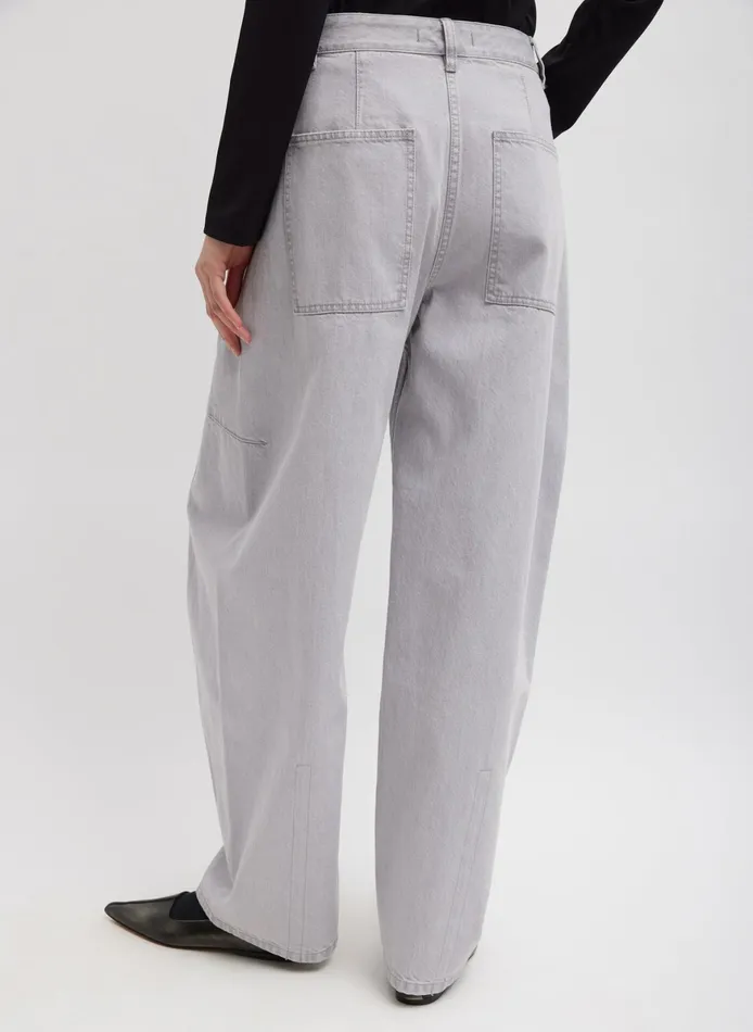 Pants and Shorts Women Tibi Grey Denim Sid Jean