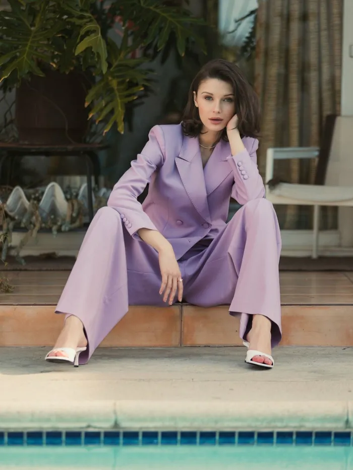 Pants The MACkenzie Wide Leg Trouser 8211 FINAL SALE Orchid Mac Duggal Women