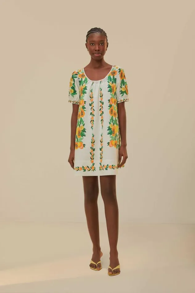 Papaya Salad Scarf Mini Dress Women FARM Rio Mini Dresses
