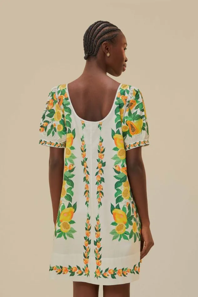 Papaya Salad Scarf Mini Dress Women FARM Rio Mini Dresses