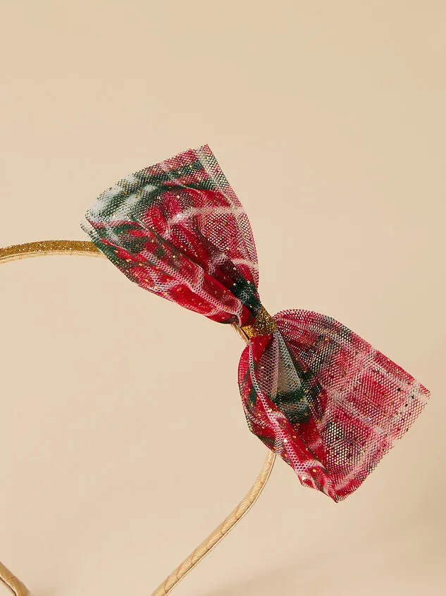 Plaid Bow Headband Redmulti GirlBoy Altar039d State Headwear Plaid Bow Headband Redmulti GirlBoy Altar039d State Headwear
