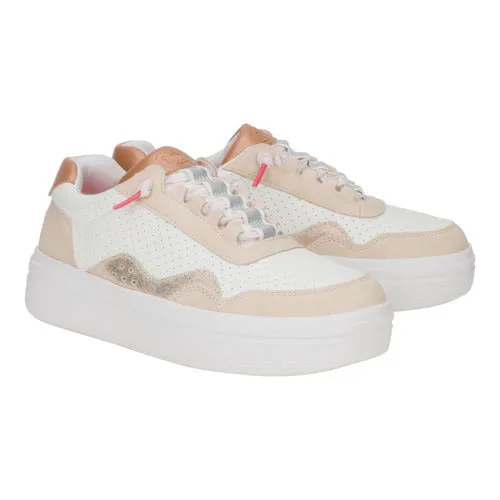 Platforms heydude Apparel Hudson Lift Sport Shimmer Whisper PinkWhiteRose Gold