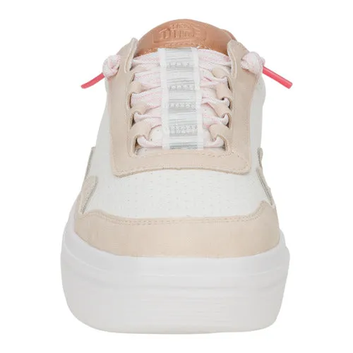 Platforms heydude Apparel Hudson Lift Sport Shimmer Whisper PinkWhiteRose Gold