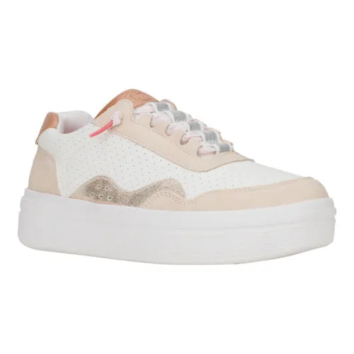 Platforms heydude Apparel Hudson Lift Sport Shimmer Whisper PinkWhiteRose Gold