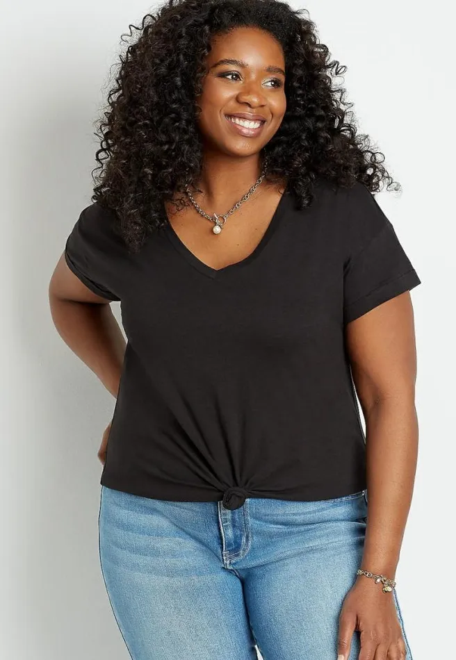 Plus Size 247 Drop Shoulder Classic Tee Women Maurices Plus Tops