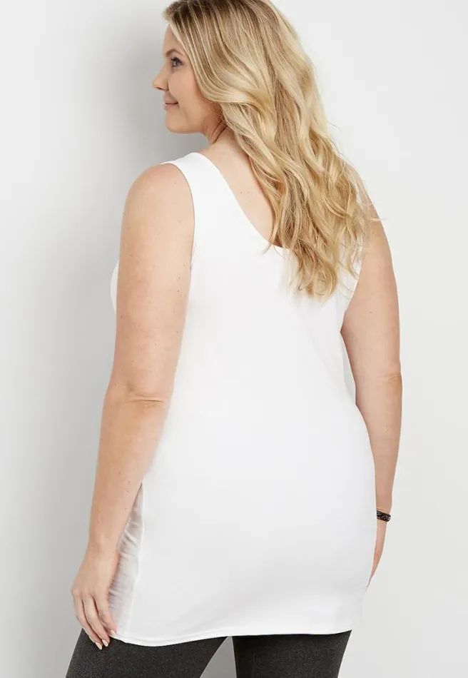 Plus Size Basic Tunic Tank Top Women Maurices Plus Tops
