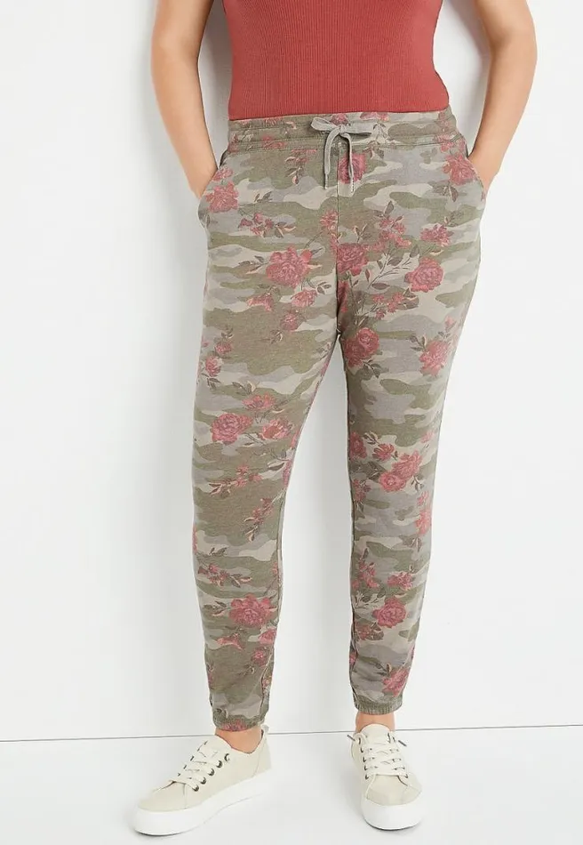 Plus Size Floral Jogger Pant Women Maurices Plus Bottoms