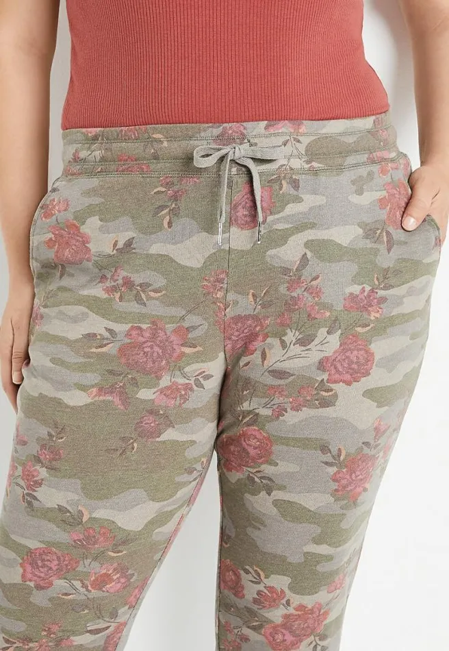 Plus Size Floral Jogger Pant Women Maurices Plus Bottoms
