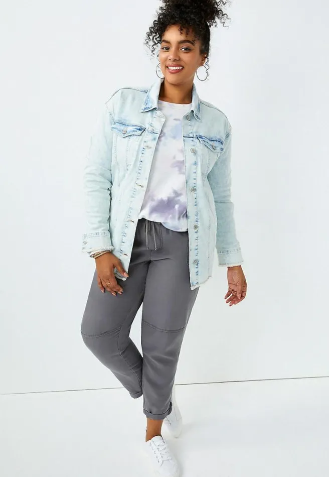 Plus Size Gray Weekender Pant Women Maurices Plus Bottoms