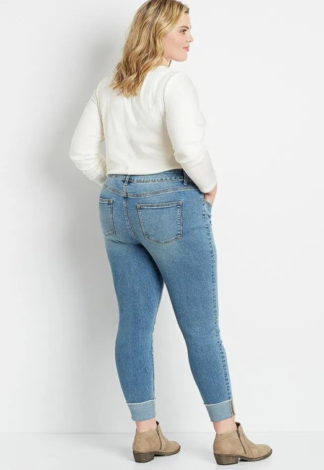 Plus Size M Jeans By Maurices Vintage High Rise Cuffed Jegging Women Maurices Plus Jeans