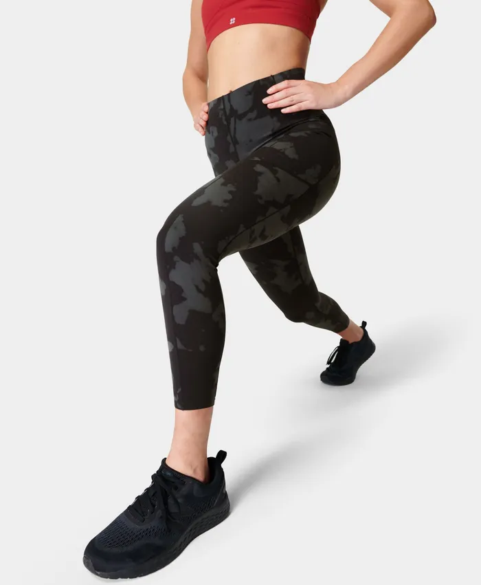 Pocketed Power Ultrasculpt HighWaisted 78 Gym Leggings Black Fade Print Sweaty Betty Women