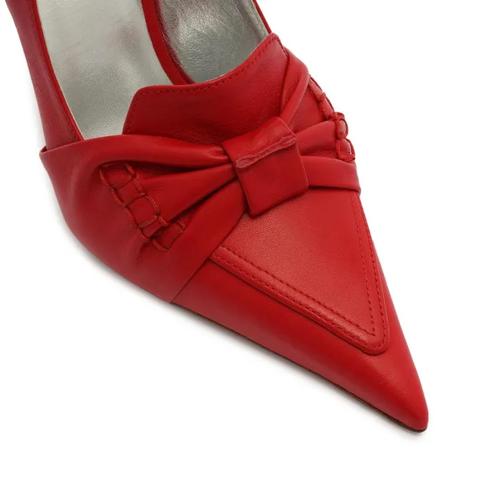 Pumps Fiorella Leather Pump Red Schutz Shoes Pumps