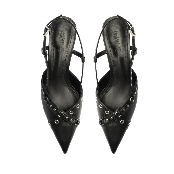 Pumps Venezia Nappa Leather Pump Black Schutz Shoes Pumps