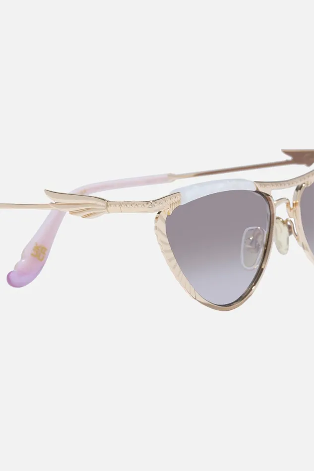 PYRAMID PARAMOUR SUNGLASSES IVORY MARBLE Ivory Marble WomensMens Camilla Sunglasses