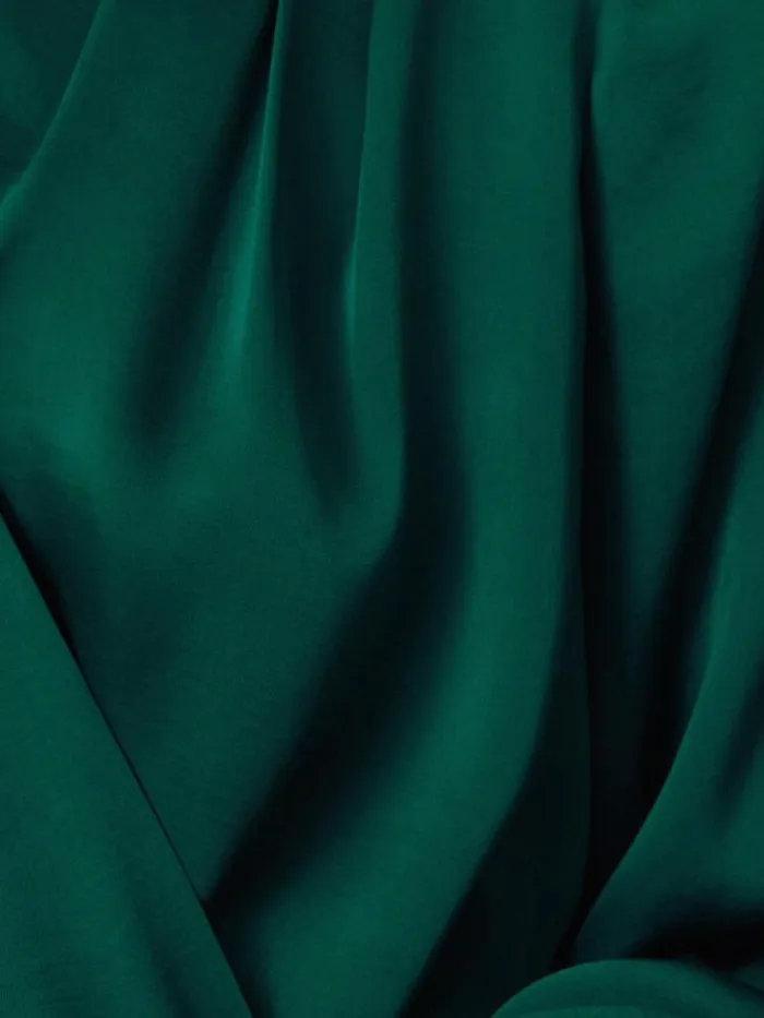 Recycled Satin Drape Wrap Top Green Women Jigsaw Shirts and Tops