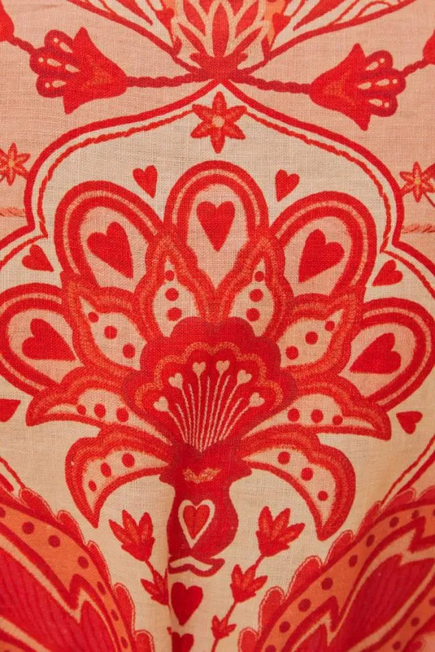 Red Jaipur Romper Women FARM Rio Rompers