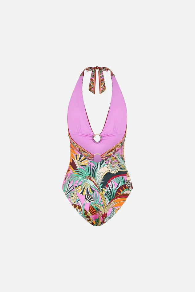 RING DETAIL PLUNGE V ONE PIECE GIZA GODDESS Giza Goddess Womens Camilla One Pieces