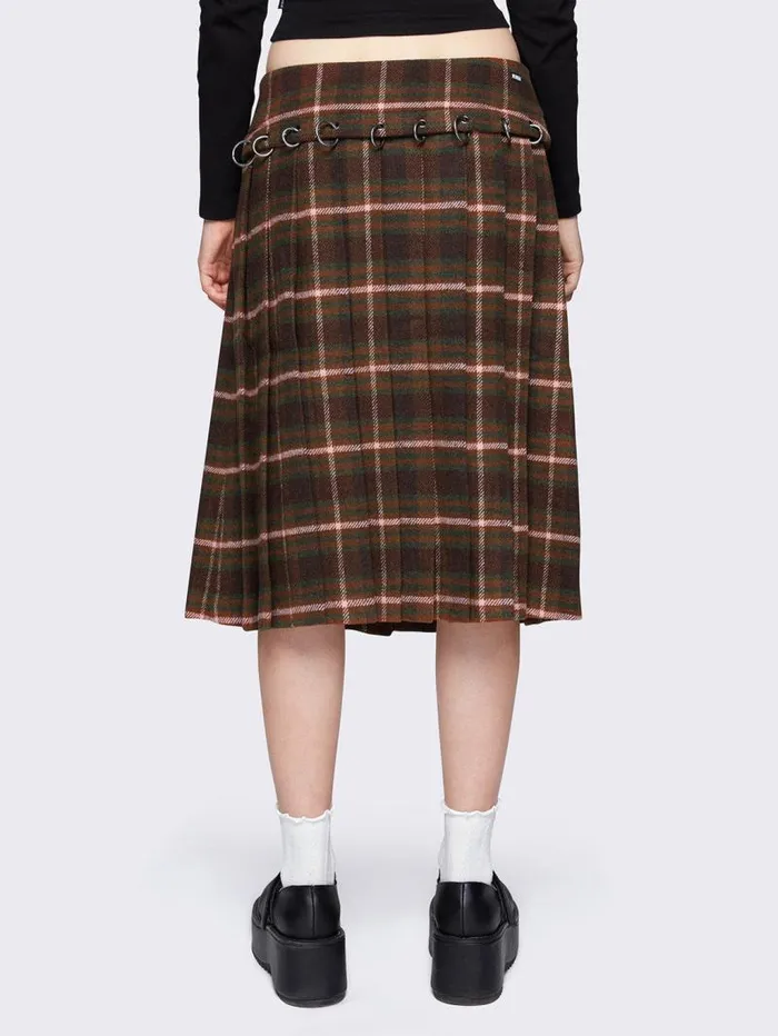 Rowan Plaid Midi Skirt Women Minga London Bottoms Rowan Plaid Midi Skirt Women Minga London Bottoms