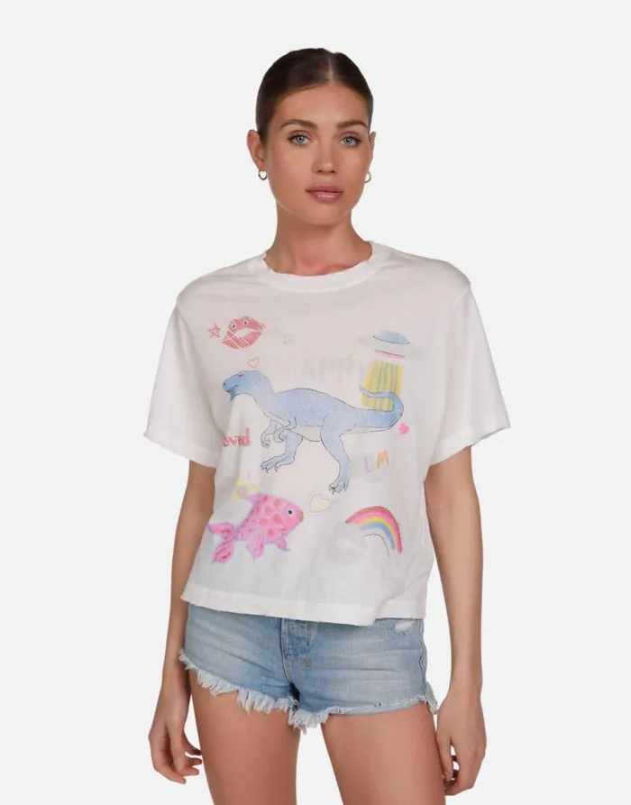 Rue Dino Elements Milk Women Lauren Moshi Short Sleeve