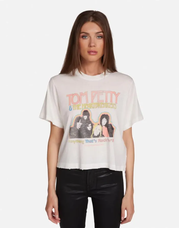 Rue Tom Petty Rock N Roll Milk Women Lauren Moshi Short Sleeve