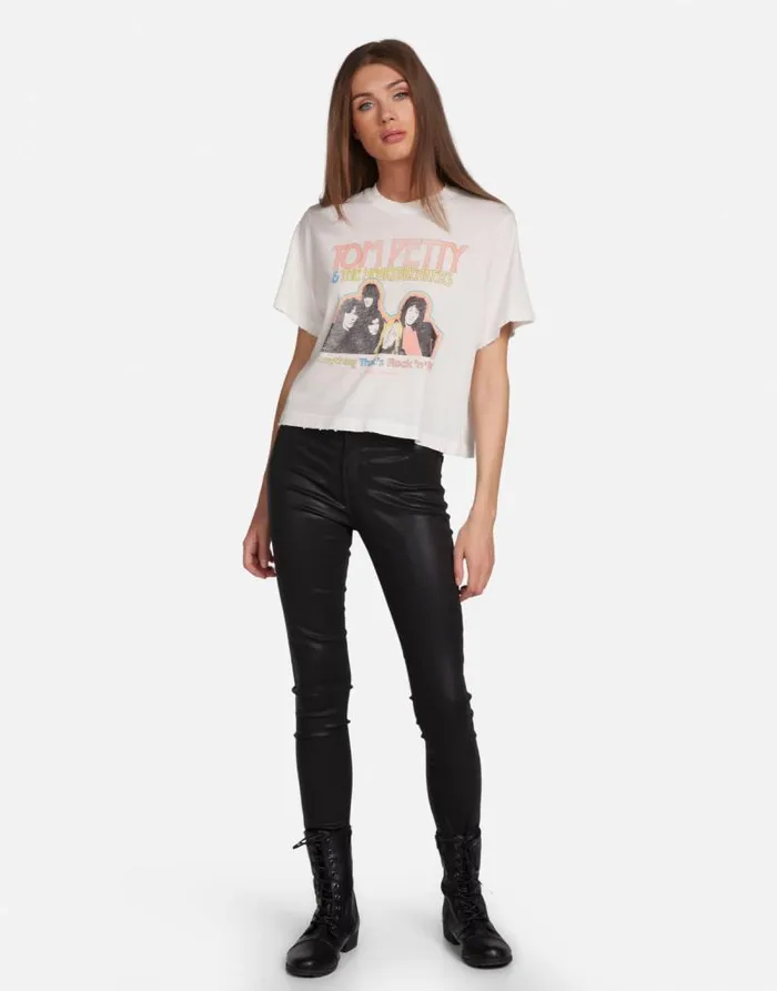 Rue Tom Petty Rock N Roll Milk Women Lauren Moshi Short Sleeve
