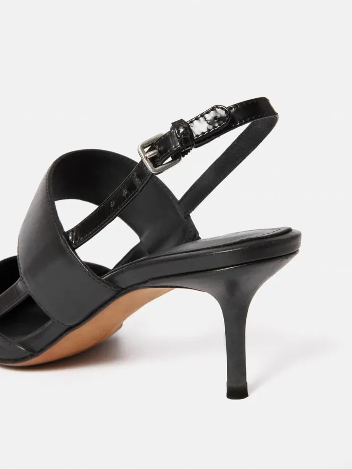 Russo Kitten Heel Black Women Jigsaw Party