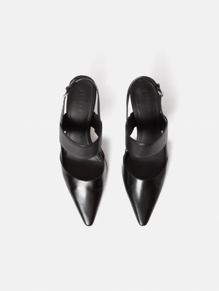 Russo Kitten Heel Black Women Jigsaw Party
