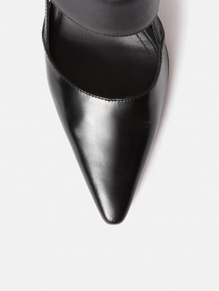 Russo Kitten Heel Black Women Jigsaw Party