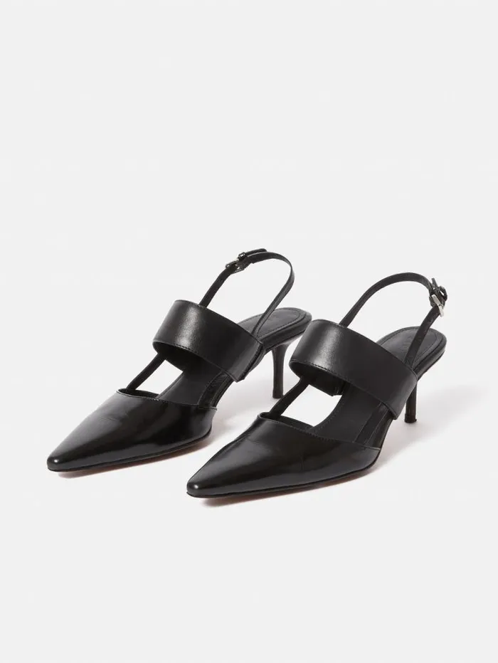 Russo Kitten Heel Black Women Jigsaw Party