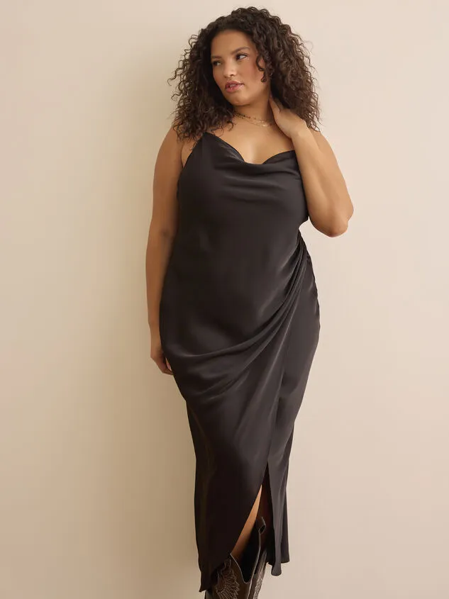 Sadie Satin Cowl Neck Maxi Dress Black Women Altar039d State Dresses Sadie Satin Cowl Neck Maxi Dress Black Women Altar039d State Dresses
