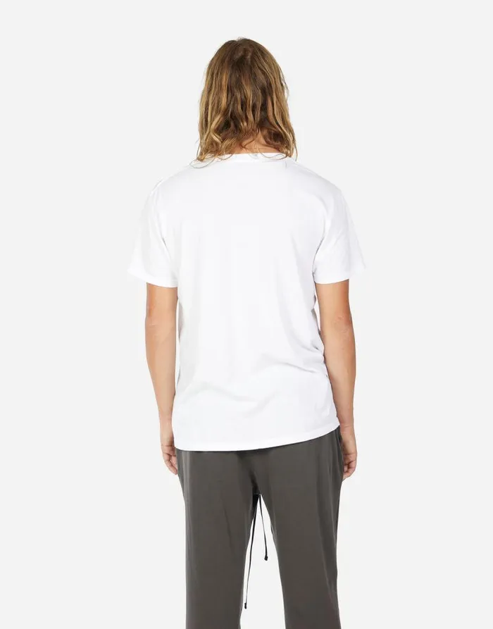 Sadler Moshi Lightning Skull White Men Lauren Moshi Tees