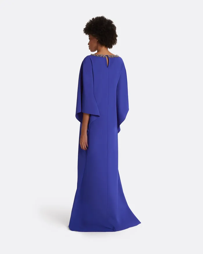 Safiyaa Amarella Azure Blue Long Dress Azure Blue Women Icons