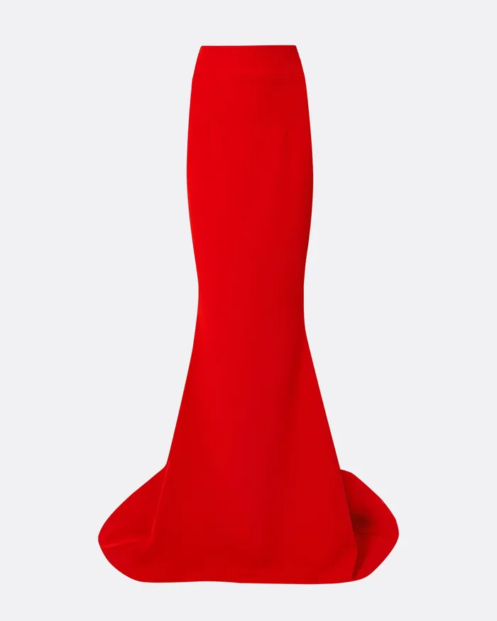 Safiyaa Gayeta Cherry Red Skirt Cherry Red Women Skirts
